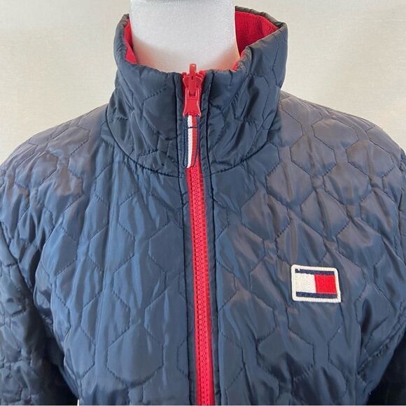 Tommy Hilfiger Ladies All Weather 3 in 1 Jacket Navy and Red Size Small - Picture 4 of 13
